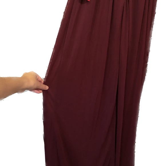 NWT City Triangles Maroon Beaded Maxi Dress Size 9 - Picture 6 of 6